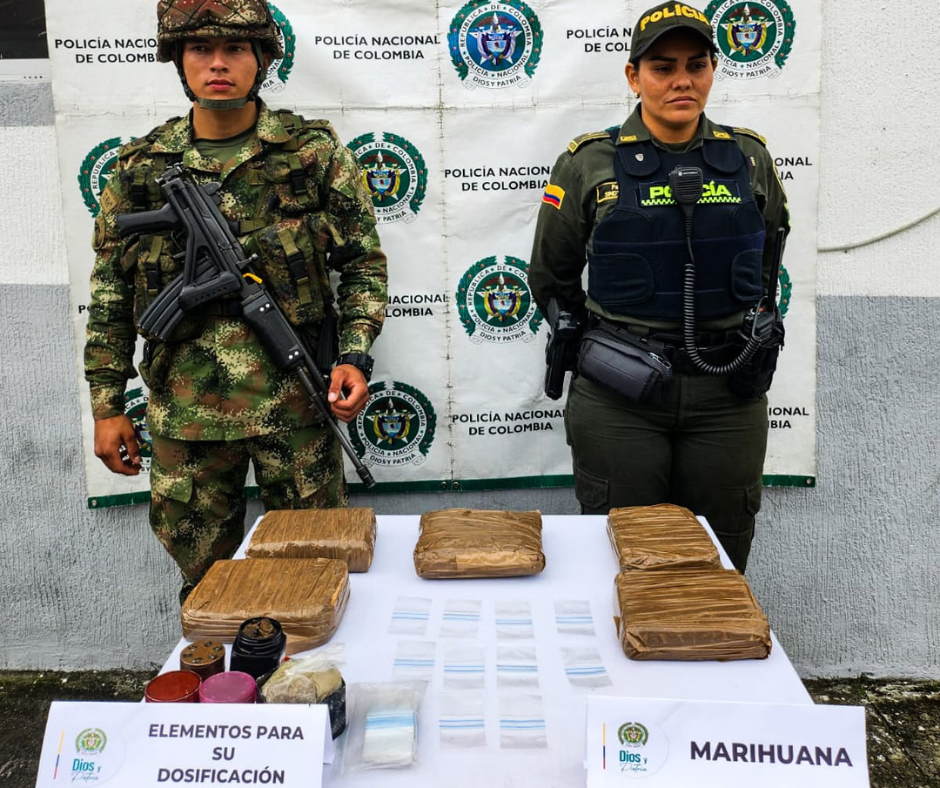 2.5 kilos de marihuana fueron hallados en Cajamarca