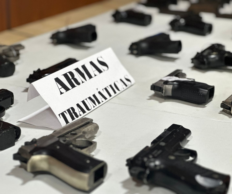 136 ARMAS TRAUMÁTICAS INCAUTADAS EN 19 MUNICIPIOS DEL TOLIMA